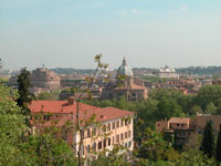 панорама Рима с холма Яникул
