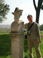 Rome, Gianicolo, Piazza Garibaldi, с одним из его соратников