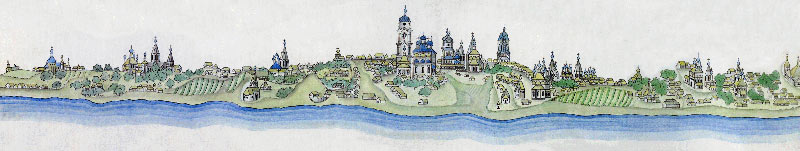 вид города Мурома в конце XVIII века - чертил частный пристав Курбанин