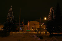 площадь театра Волкова новогодней ночью