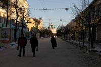 улицы Ярославля утром 1 января