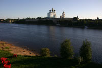 Вид на Кремль с Ольгинского моста