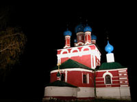 Церковь царевича Димитрия "на крови" ночью
