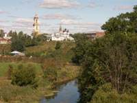 Вид с валов на Ризоположенский монастырь